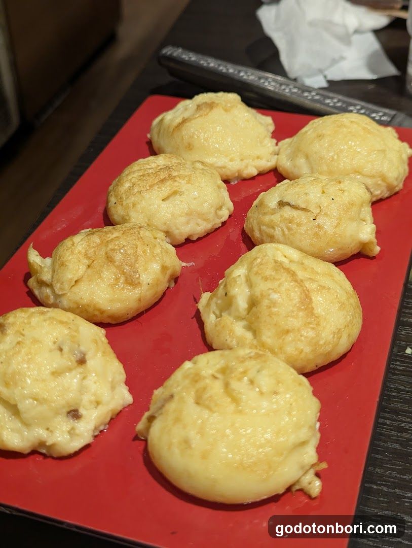 Baked Muffins on Red Platter