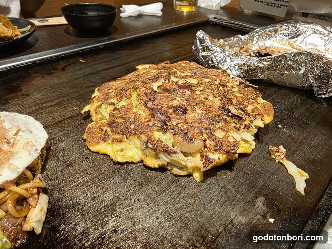 Grilled Korean Pancake on Teppan