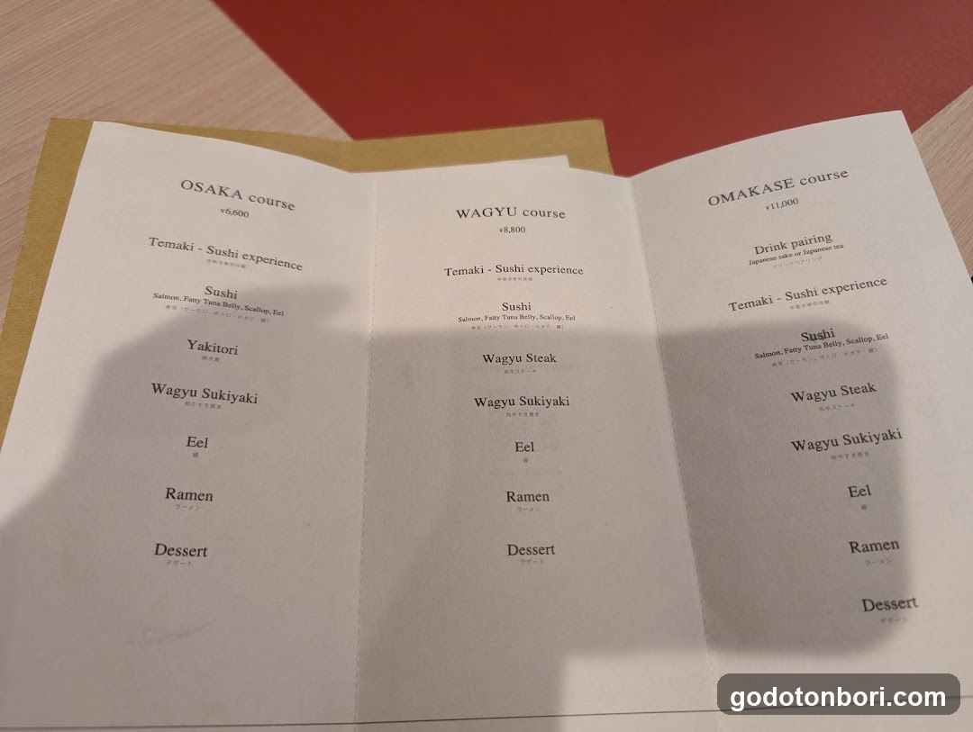 Wagyu Restaurant Menu