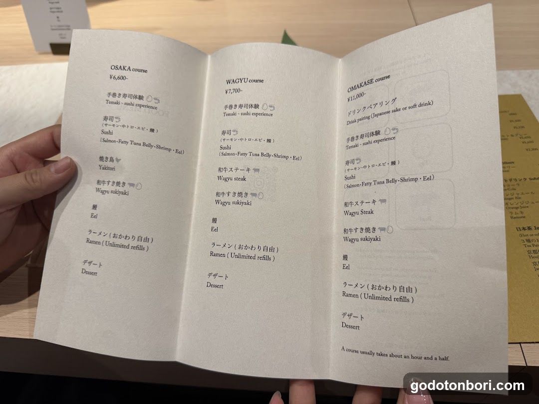 Japanese Restaurant Menu