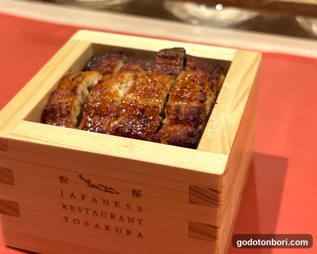Grilled Eel in Wooden Box