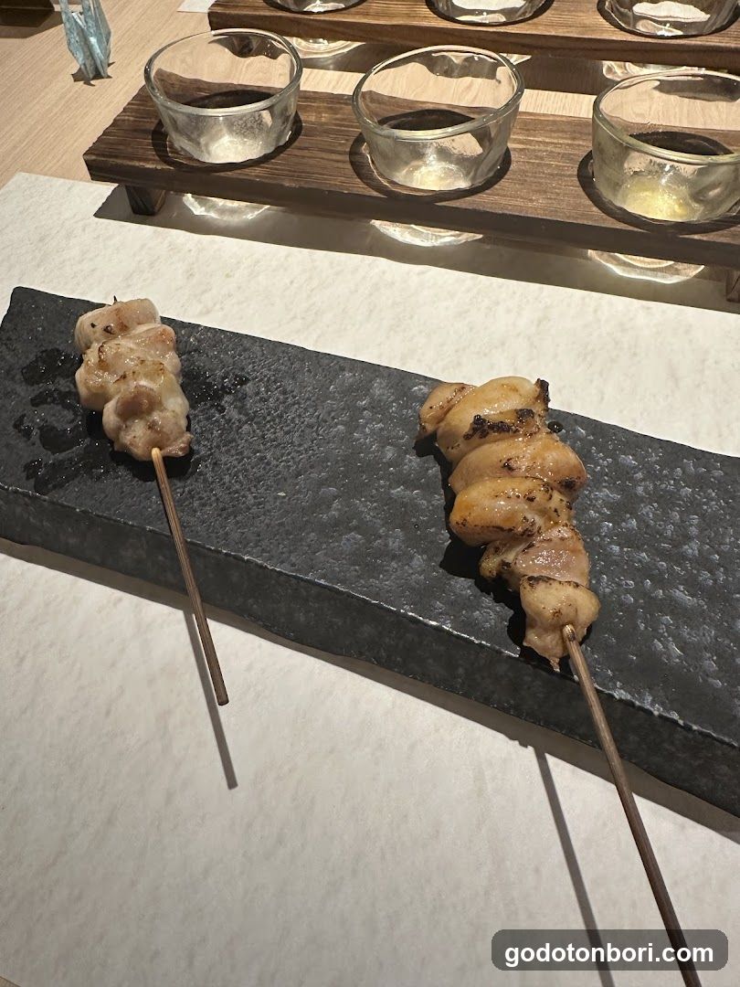 Grilled Skewers on Slate Platter