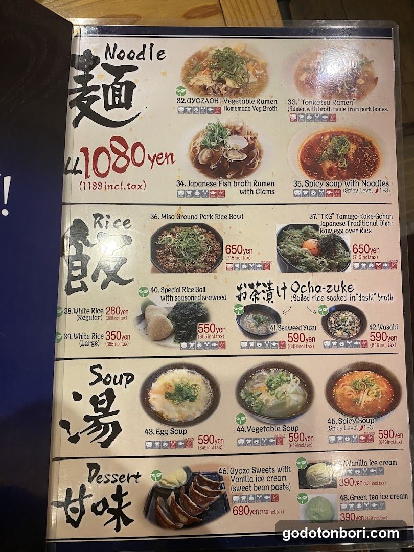 Japanese Restaurant Menu Board