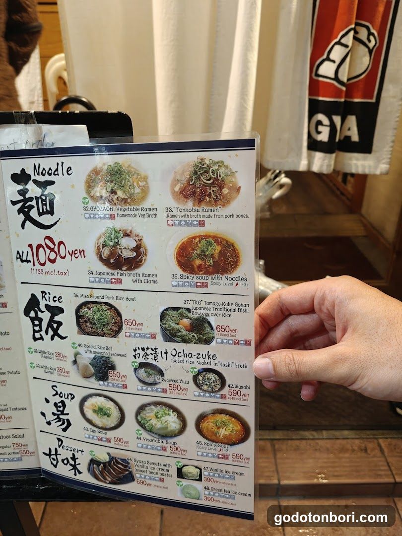 Noodle & Rice Menu Board