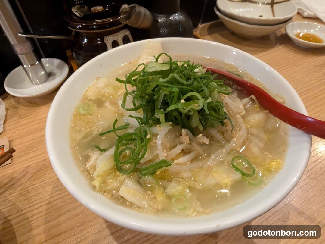 Bowl of Soup with Green Onions