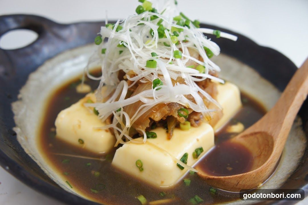 Tofu with Soy Sauce and Garnish