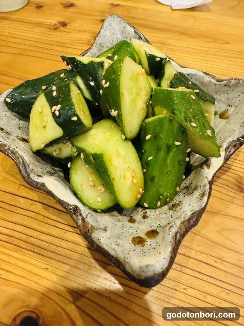 Cucumber Salad with Sesame Seeds