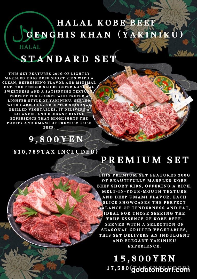 Halal Kobe Beef Genghis Khan (Yakiniku) Menu