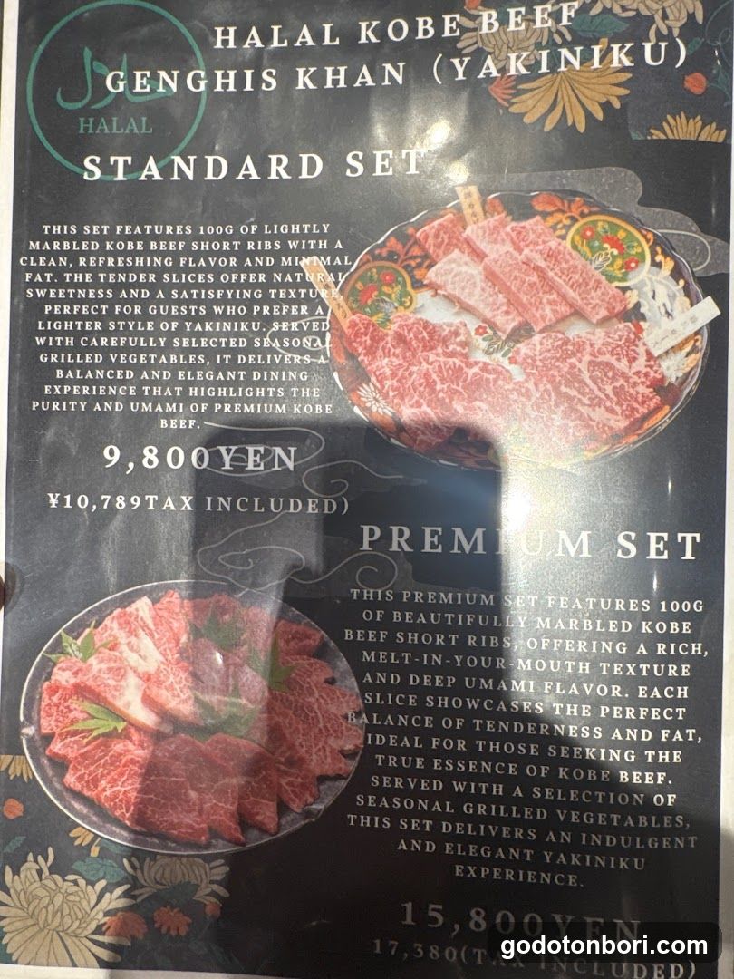Halal Kobe Beef Genghis Khan (Yakiniku) Menu