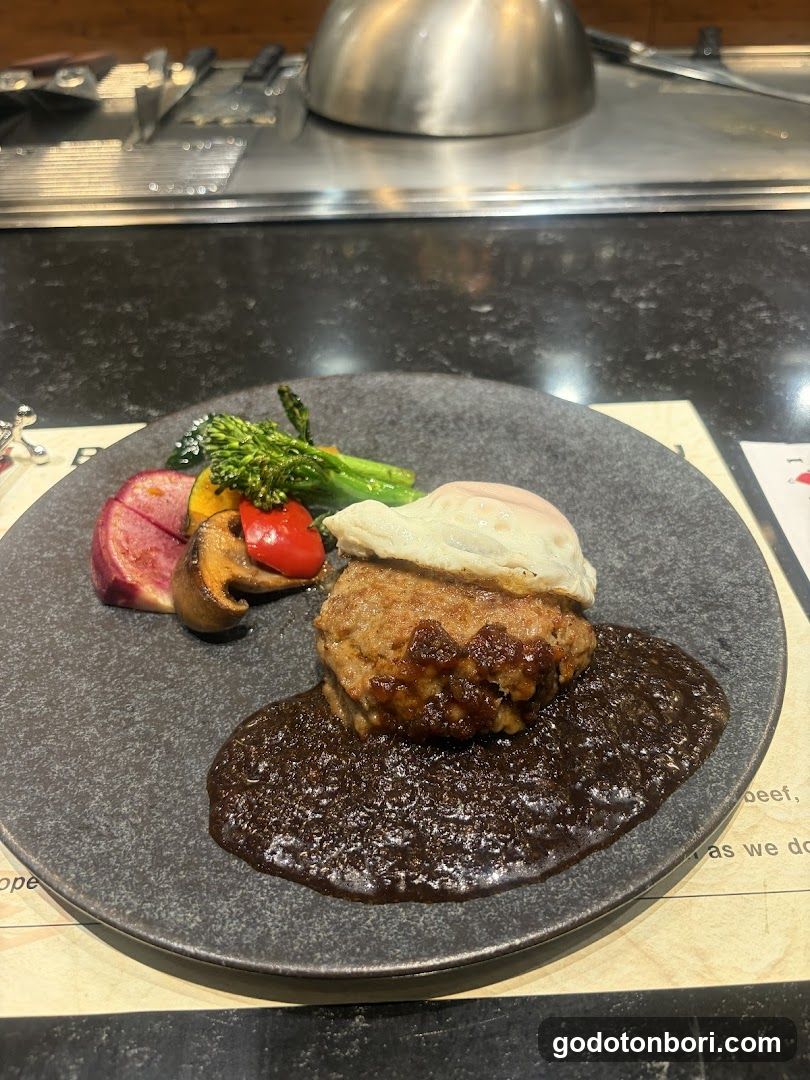 Steak with Egg and Vegetables