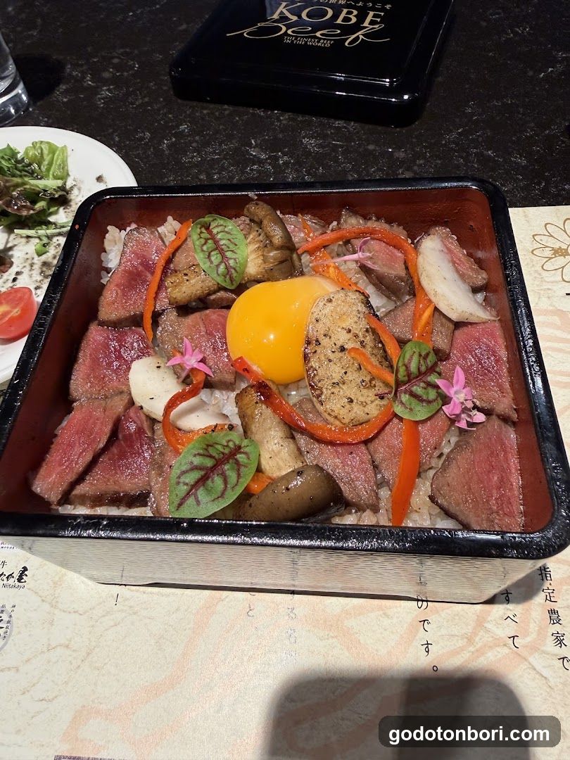 Kobe Beef Rice Bowl with Egg Yolk