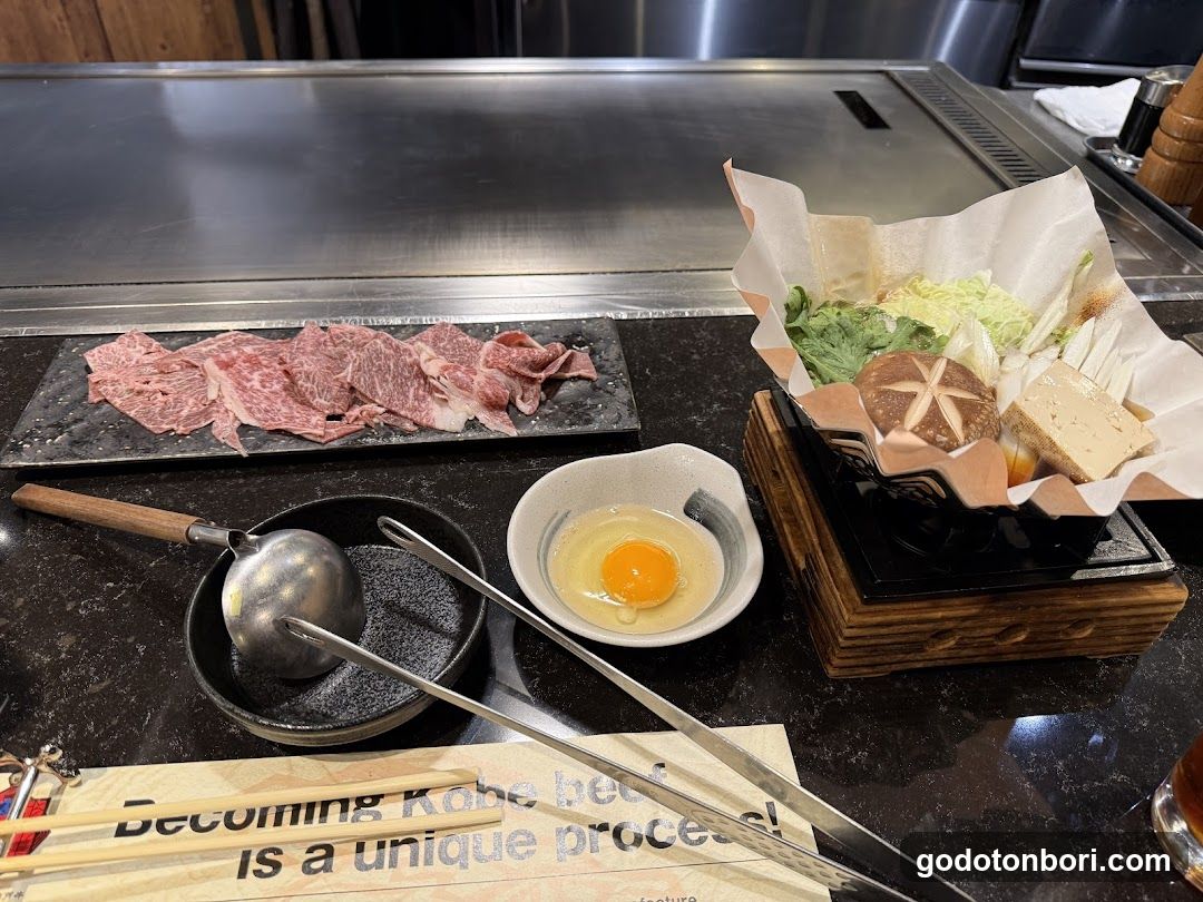Yakiniku Table Setting with Kabe Beef