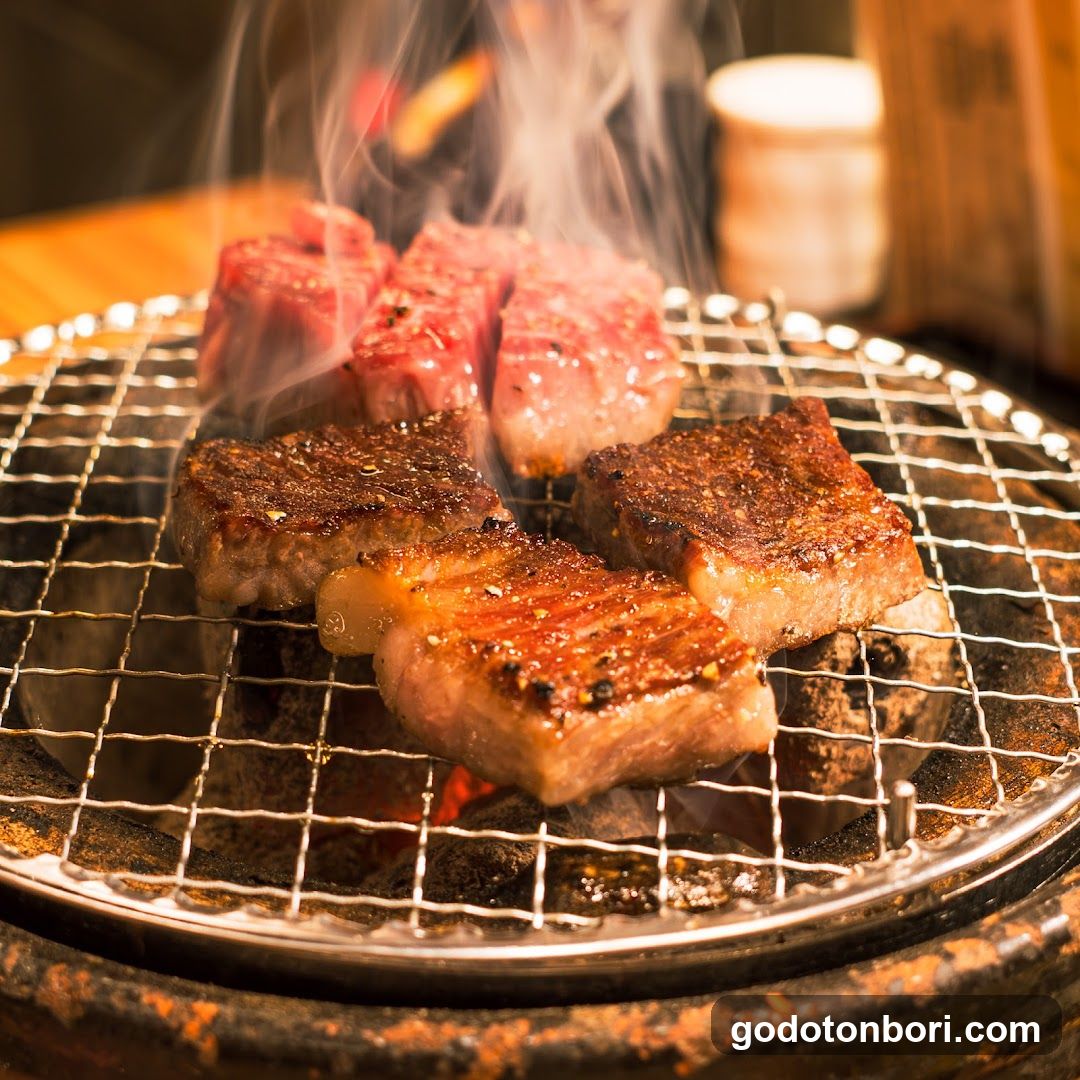 Grilled Meat on Wire Grill