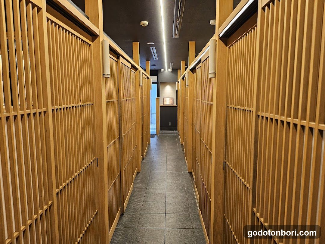 Wooden Slatted Interior Hallway