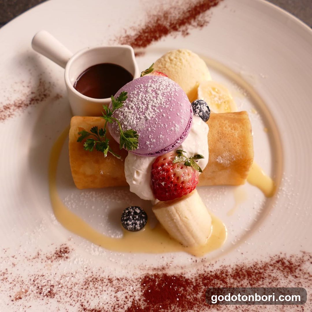 Dessert Platter with Ice Cream and Fruit