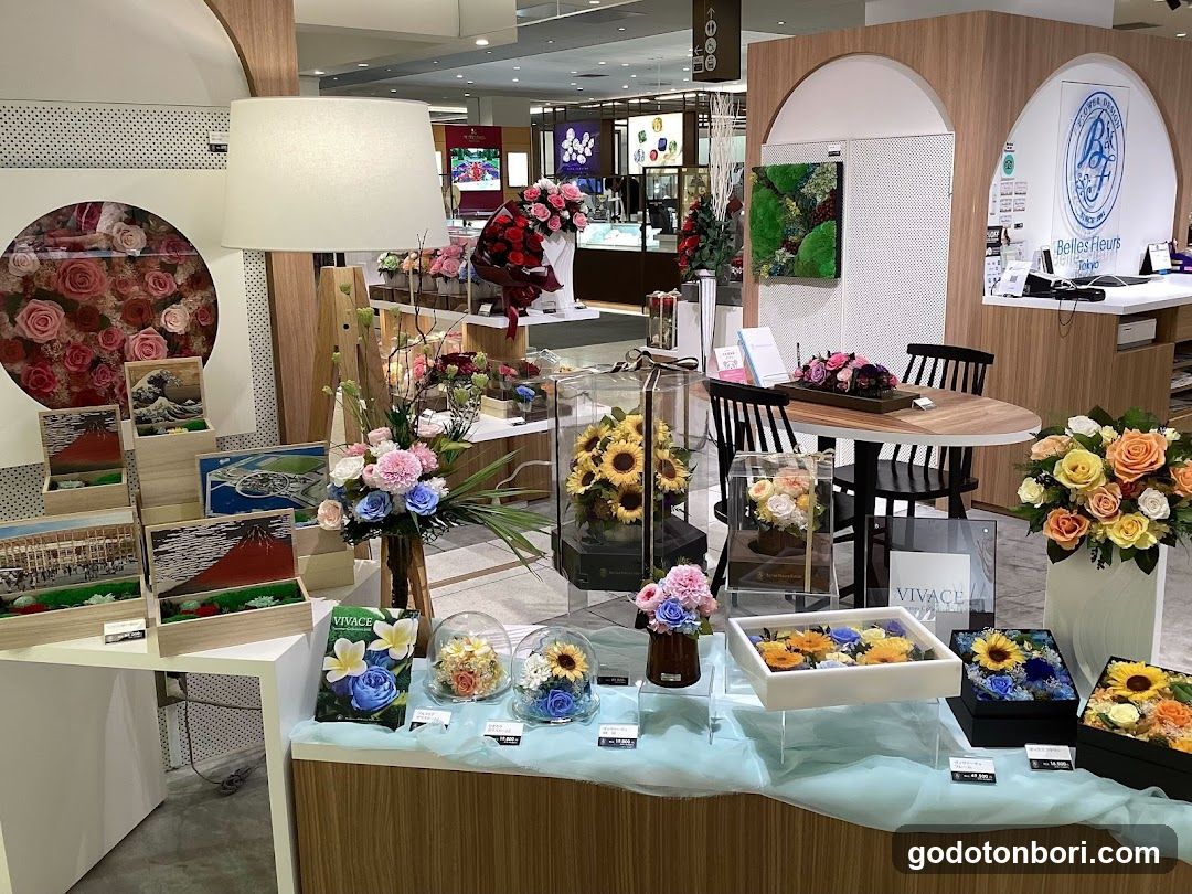 ベル・フルール 大丸心斎橋店(8F)プリザーブドフラワー専門店