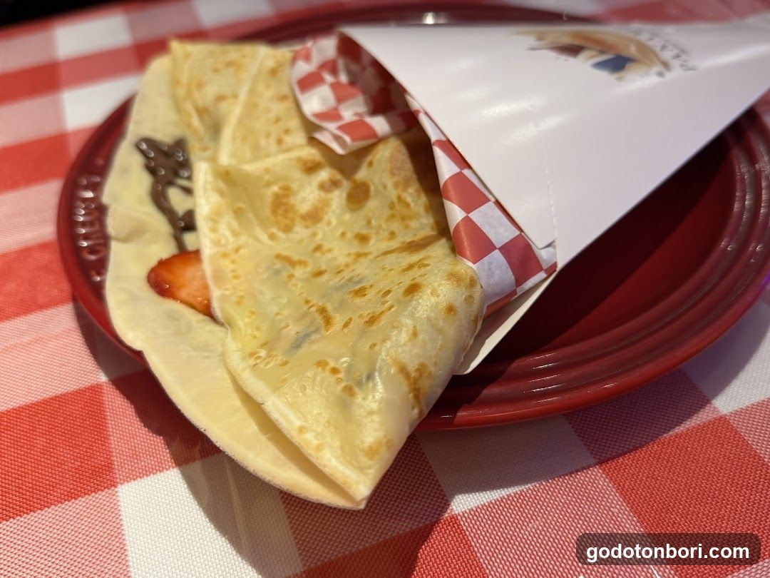 Strawberry Crepe in Paper Wrapper
