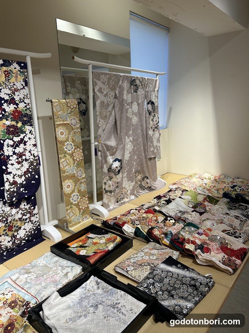 Kimonos and Accessories Display