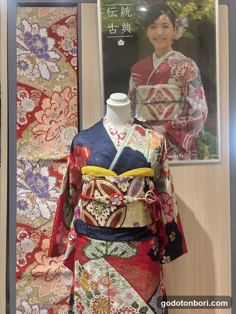 Traditional Japanese Kimono Display