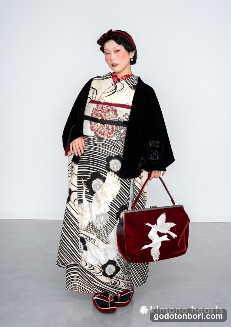 Kimono Hearts Fashion Display