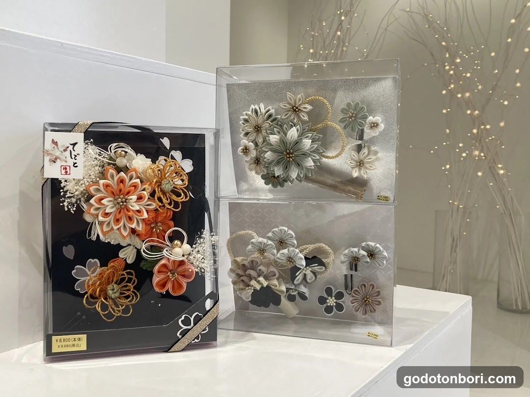 Floral Hair Accessories Display