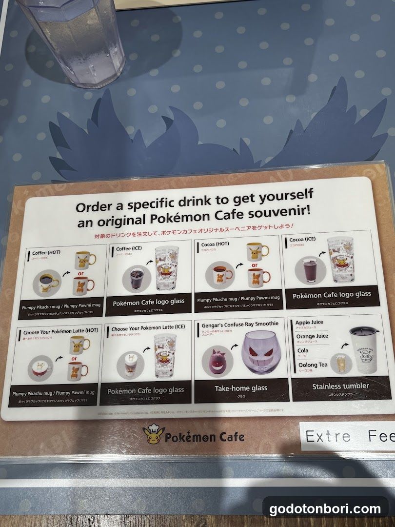 Pokémon Cafe Menu Board