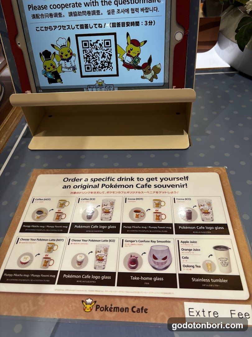 Pokémon Cafe Table Display
