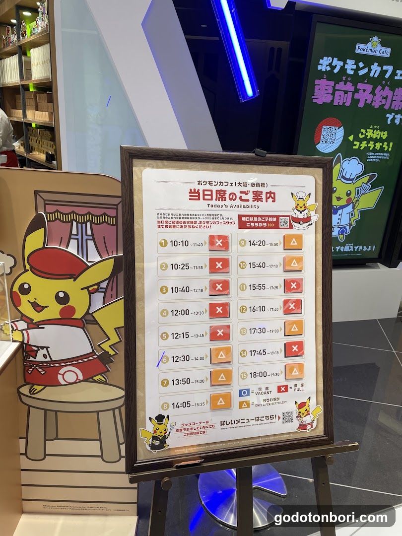 Pokemon Cafe Menu Board