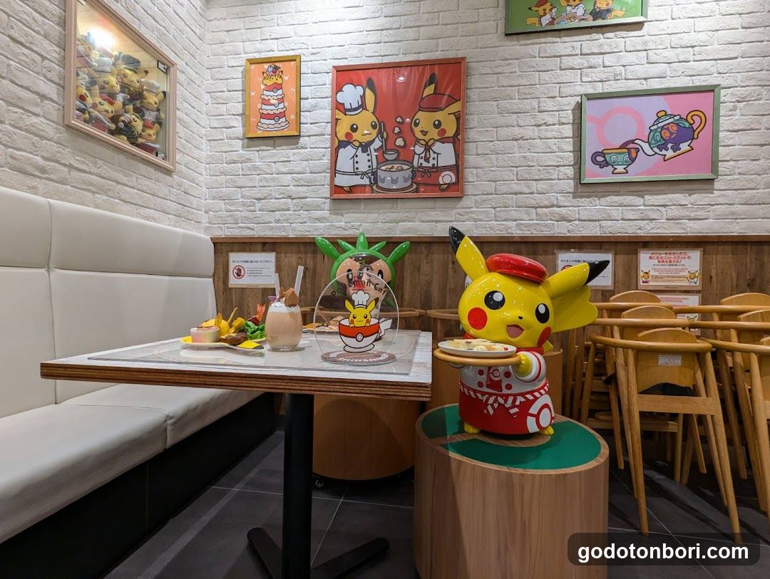 Pikachu Themed Restaurant Interior