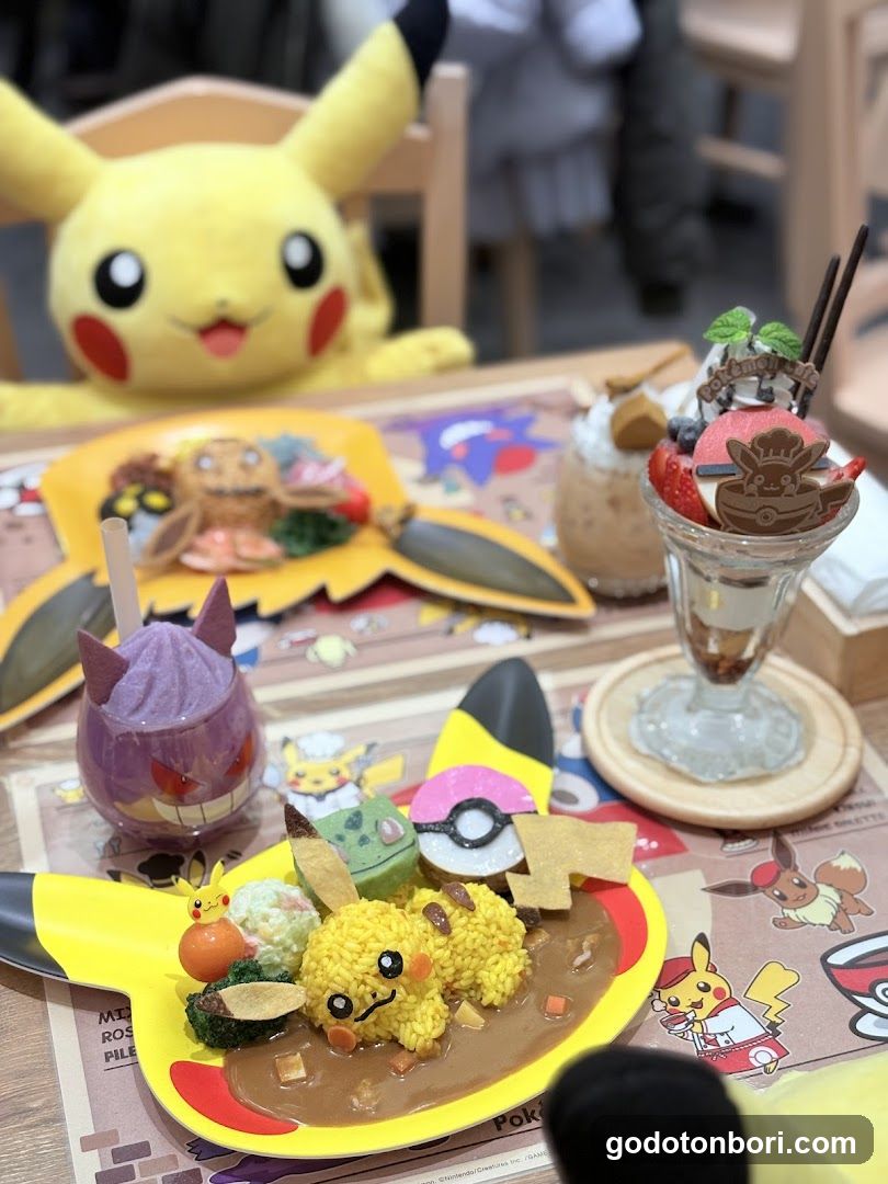 Pokemon Themed Cafe Meal