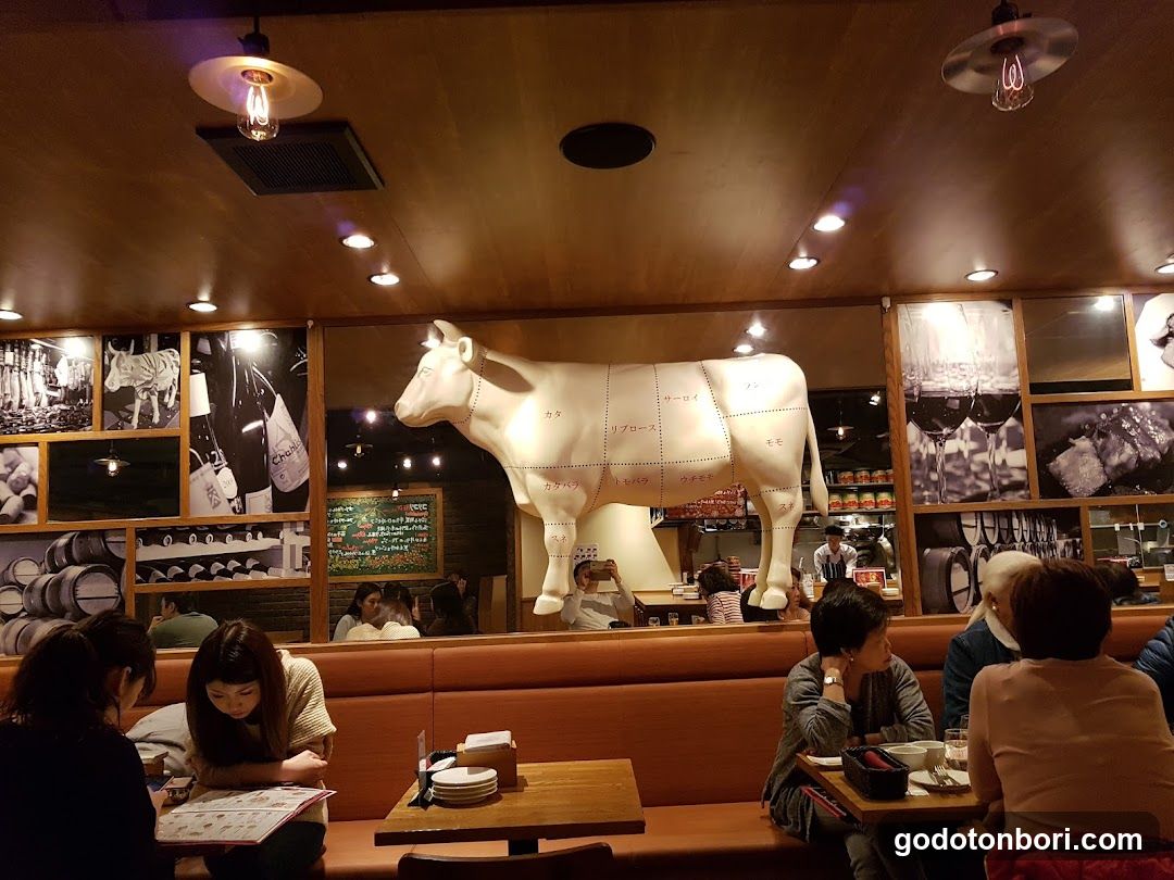 Italian meat Bar del Sole Dotonbori