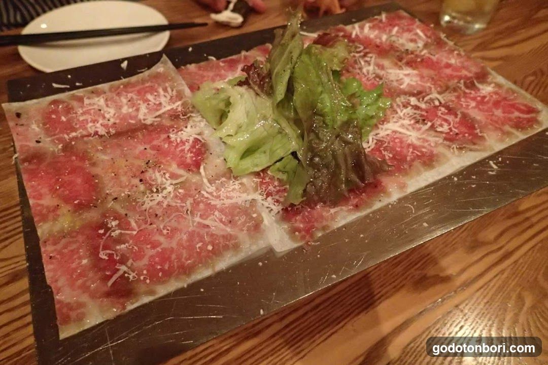 Italian meat Bar del Sole Dotonbori