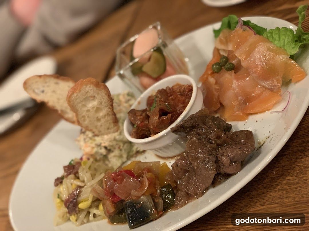 Italian meat Bar del Sole Dotonbori