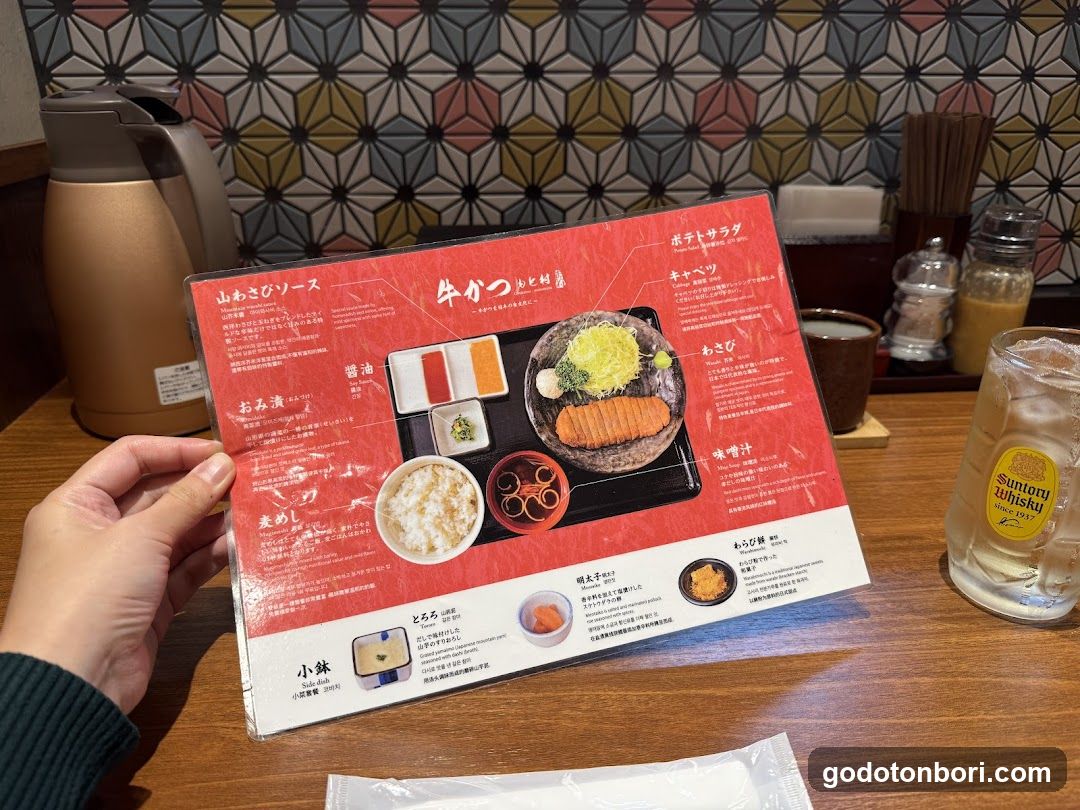 Burger Beef Rice Set Menu