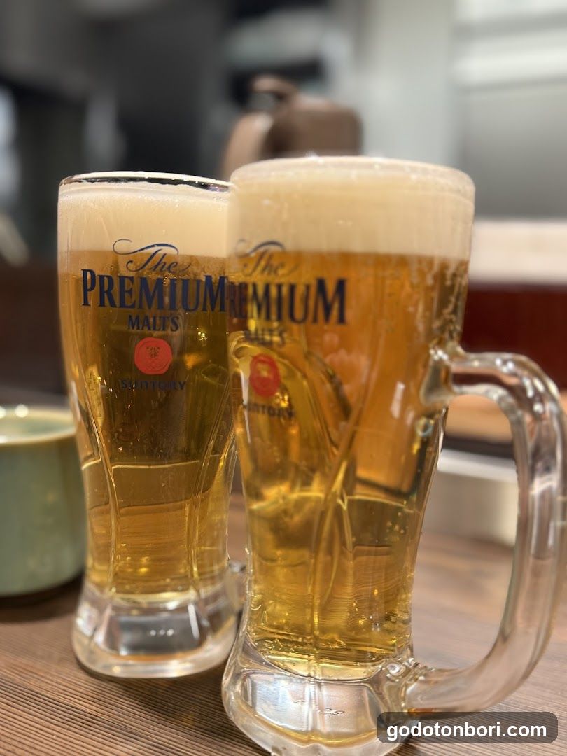 Beer Glasses with Premium Malt's Logo