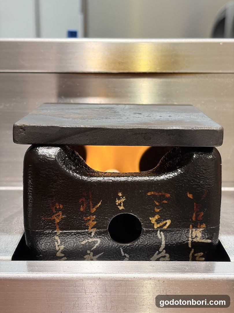 Cast Iron Burner with Flame