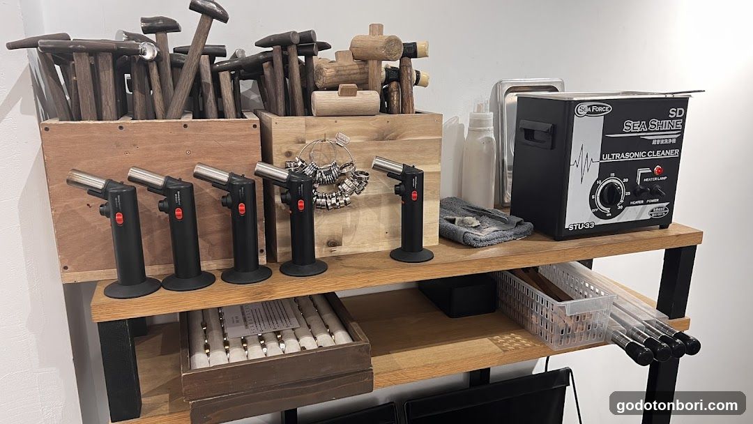 Jewelry Making Tools and Equipment Display