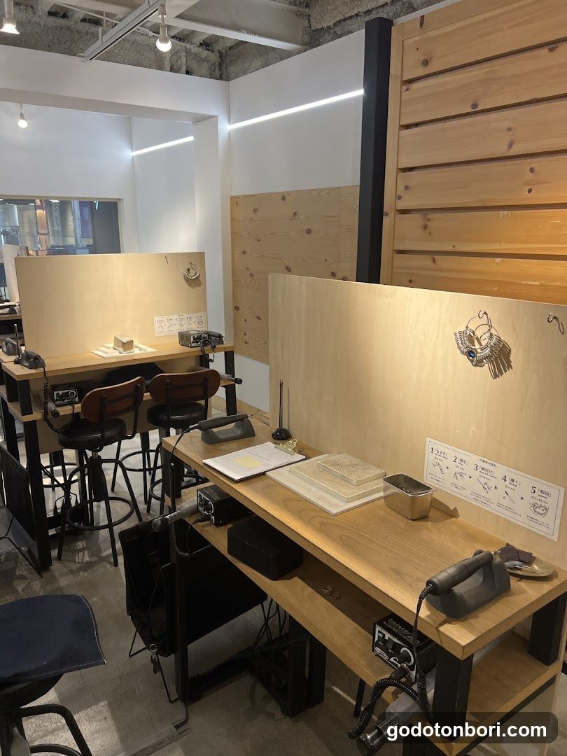 Workstation Interior with Wooden Panels and Equipment