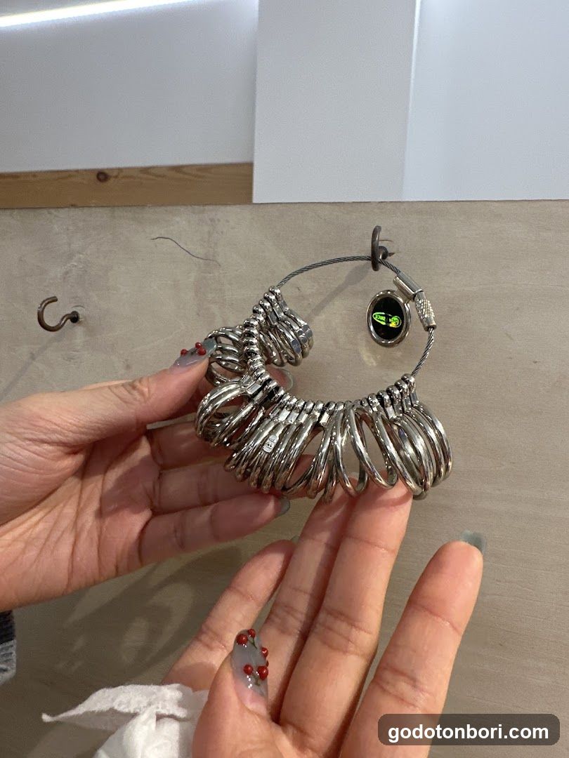 Silver Ring Set Display