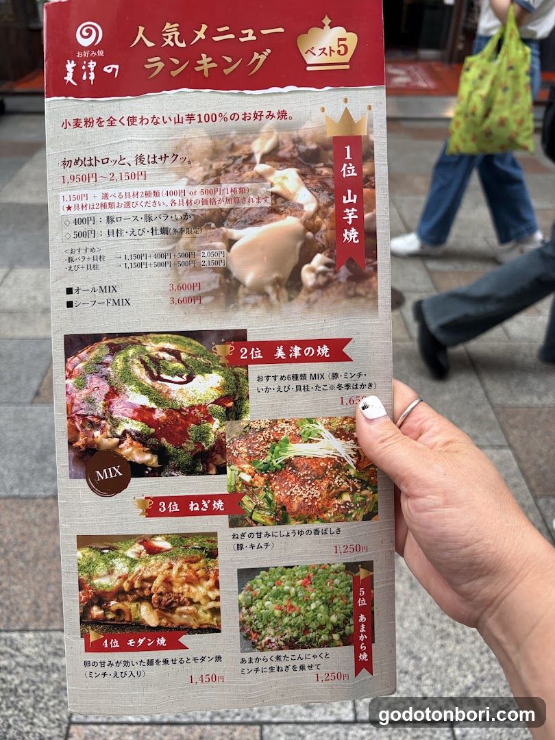 Popular Menu Ranking (Best 5)