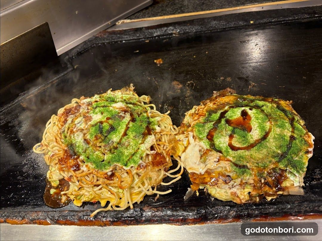 Okonomiyaki on Teppan