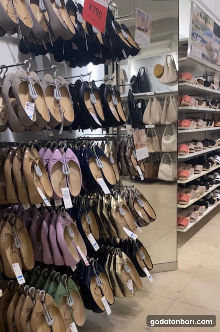 Shoe Display in Retail Store