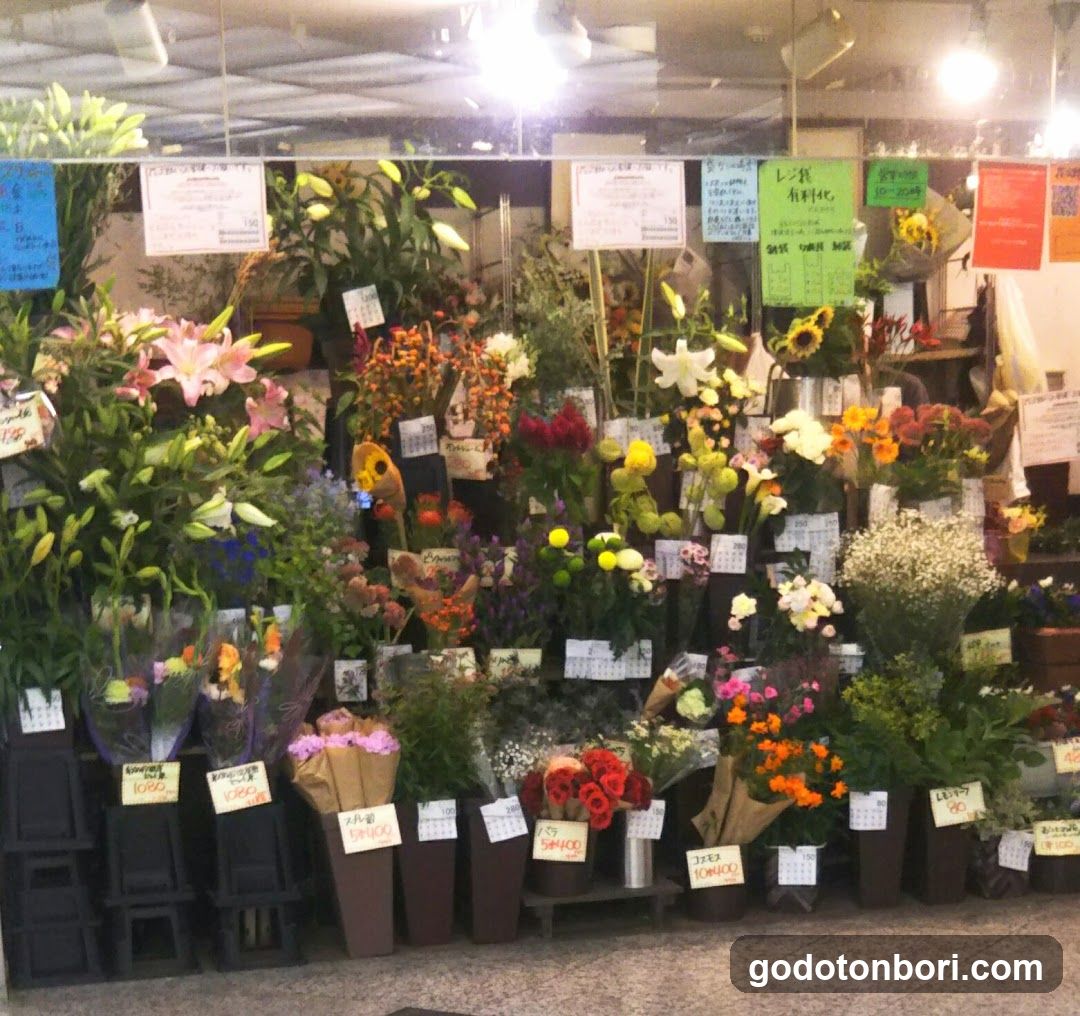 Flower shop Hanajiro Namba Walk