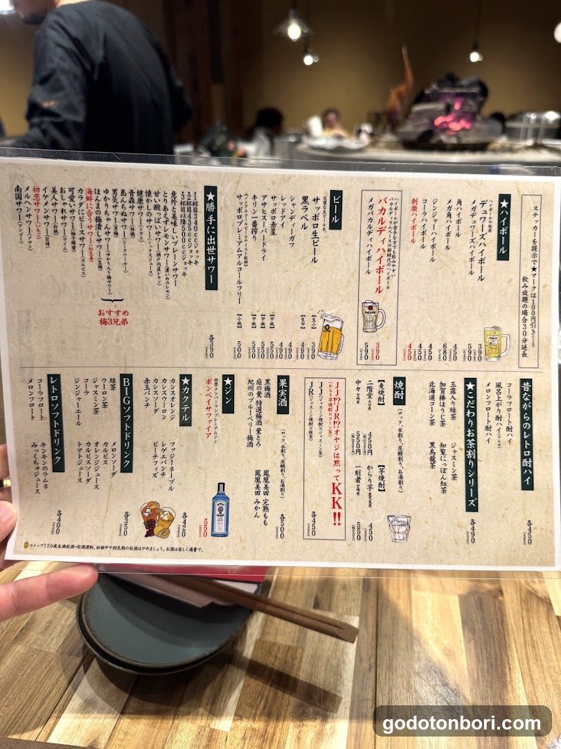 Japanese Restaurant Menu
