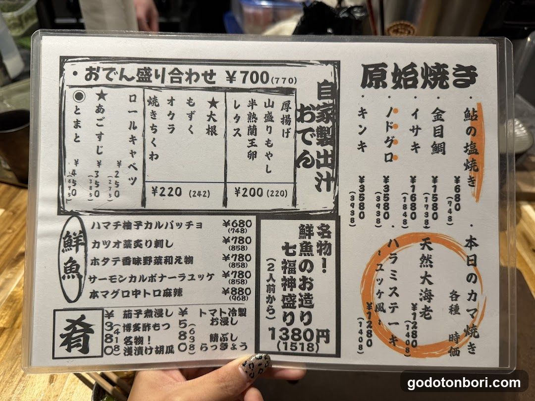Japanese Restaurant Menu Board