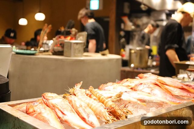 Fresh Seafood Display at Restaurant