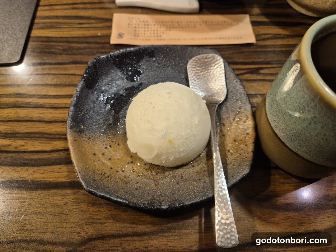 Dessert on a wooden table
