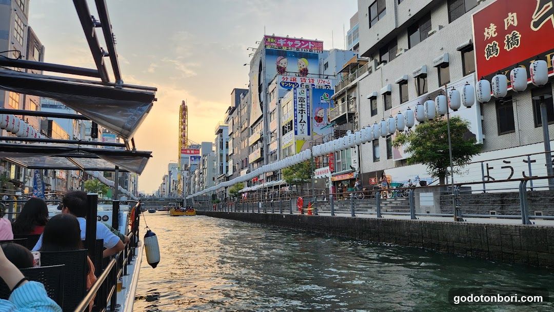 Dotonbori River Cruise at Sunset