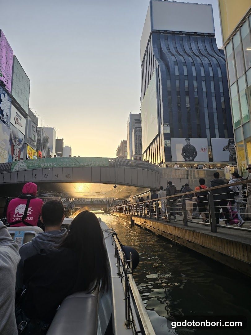 Duck Tour in Osaka Dotonbori at Sunset