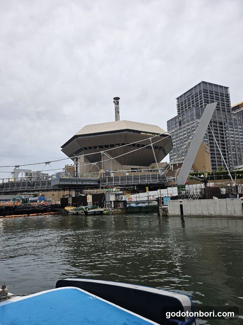 Waterfront View with Modern Architecture